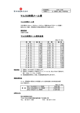 マルカ3時間メール便