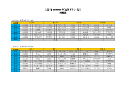 FC古河主催 summerフェスティバル