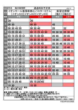 イオンモール幕張新都心バスターミナル