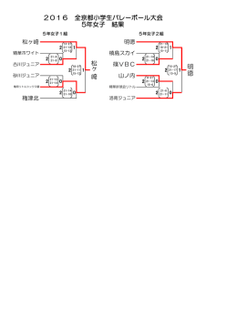 2016 全京都小学生バレーボール大会 5年女子 結果 明 徳 松 ヶ 崎