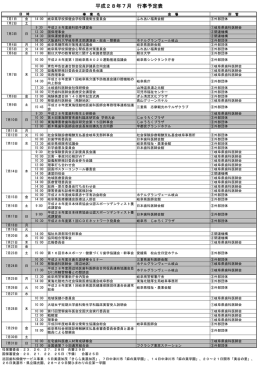 平成28年7月 行事予定表