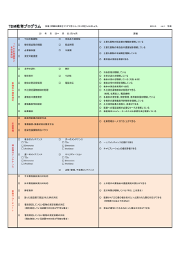TDM教育プログラム ver1