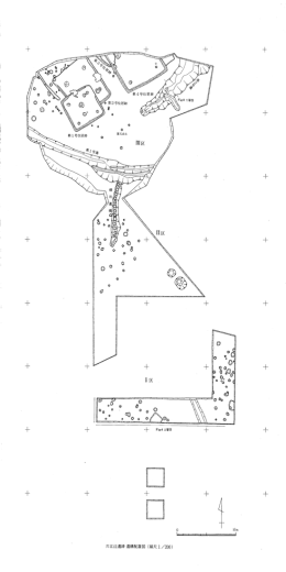 片江辻遺跡遺構配置図（縮尺1／200）