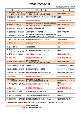 平成28年度事業計画