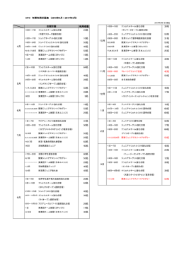 年間利用計画表