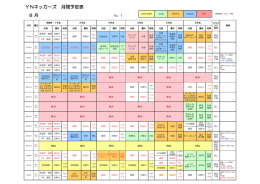 8月の月間予定 - YNキッカーズ