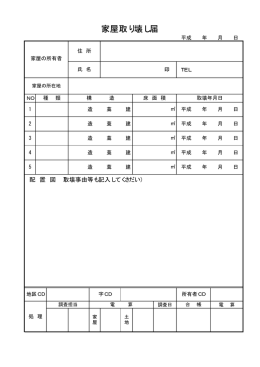 家屋取り壊し届[PDF／8KB]