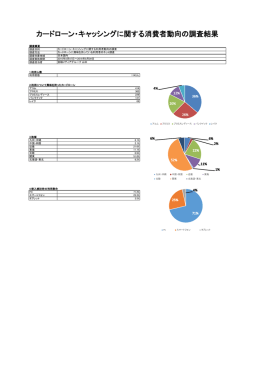 カードローン・キャッシングに関する消費者動向の調査結果