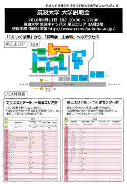 資料 - 筑波大学 情報学群 情報科学類