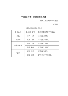 役員名簿 （PDF KB）