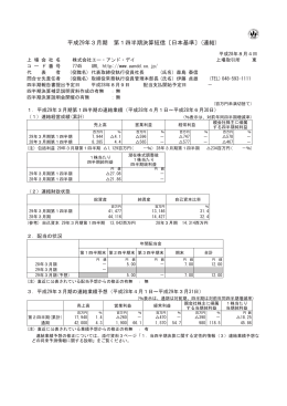 平成29年3月期 第1四半期決算短信〔日本基準〕(連結)