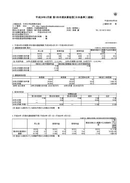 平成29年3月期 第1四半期決算短信
