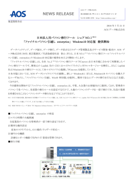 「日米法人用パソコン移行ツール シェアNO.1