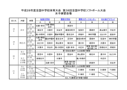 平成28年度全国中学校体育大会 第38回全国中学校ソフトボール大会