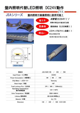 盤内照明代替LED照明 DC24V動作