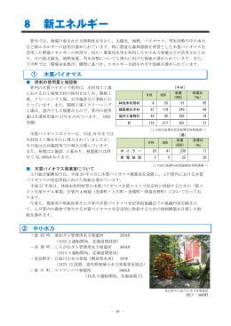 8 新エネルギー - 北海道上川総合振興局