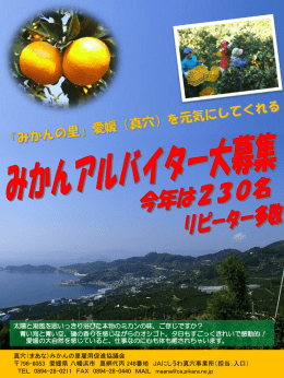 みかんアルバイター募集です