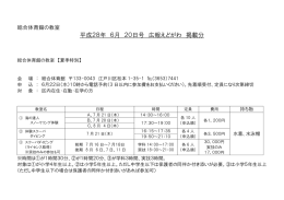 平成28年 6月 20日号 広報えどがわ 掲載分