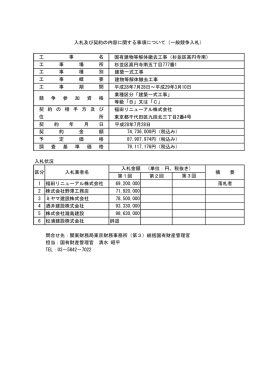 国有建物等解体撤去工事（杉並区高円寺南） 杉並区