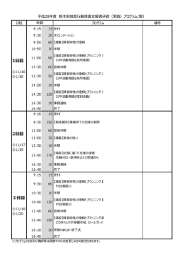2日目 3日目 1日目