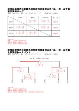 平成28年度渋川北群馬中学校総合体育大会バレーボール大会 男子