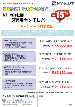 SPM用カンチレバー