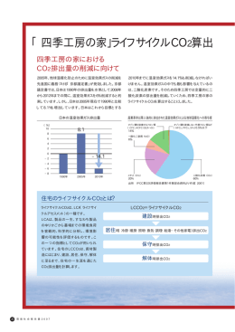 「四季工房の家」ライフサイクルCO 2算出
