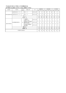 平成28年度専門職学位課程（法科大学院・教職大学院）