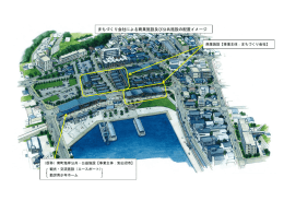 まちづくり会社による商業施設及び公共施設の配置イメージ