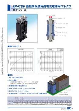 60A対応 基板間接続用高電流電源用コネクタ