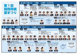 第1回 関西将棋 夏まつり