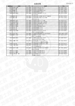 会員名簿（PDF）