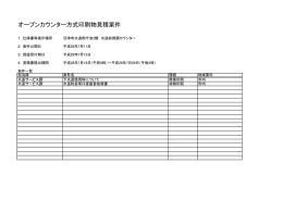 オープンカウンター方式印刷物見積案件