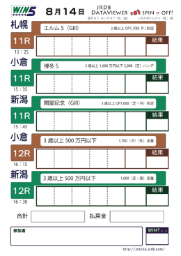 新潟 新潟 札幌 小倉 小倉