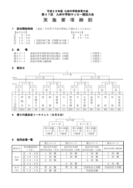実 施 要 項 細 則