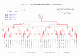 2 6 8 0 5 3 大潟フェニックス 優 勝 大潟フェニックス 準優勝 白峰