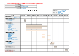 事 業 工 程 表