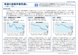 来週の金融市場見通し - しんきんアセットマネジメント投信