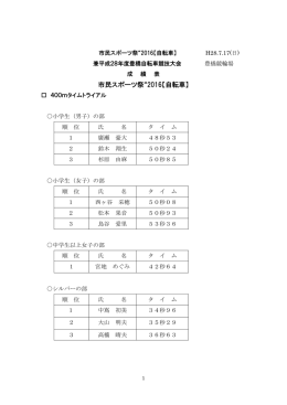 速報版