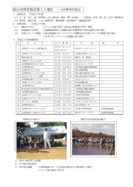 富山市体育協会第11地区 ・大沢野体育協会