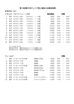 タイムテーブル