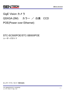 GigE Vision カメラ QSXGA  カラー ／ 白黒 CCD POE(Power over