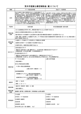 （資料1）茨木市提案公募型補助金（案）について（PDF：275KB）