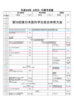 第59回東日本医科学生総合体育大会