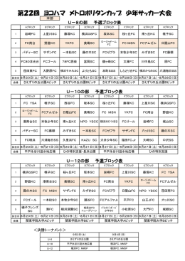 第22回 ヨコハマ メトロポリタンカップ 少年サッカー大会