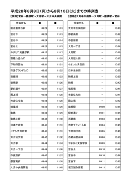 （月）から8月16日