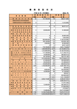 債 務 保 証 状 況