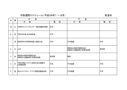 阿波市 市長週間スケジュール（平成28年7 ～ 8月）
