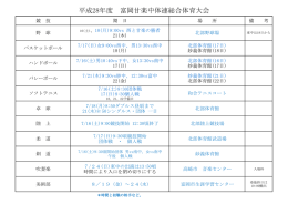 平成28年度 富岡甘楽中体連総合体育大会
