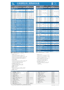 国際線フライトスケジュール